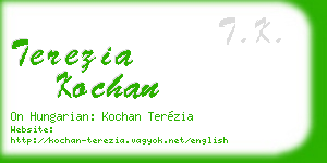 terezia kochan business card